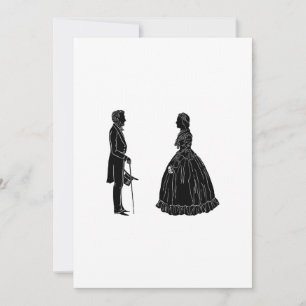 abraham lincoln mary todd lincoln silhouette ankündigung