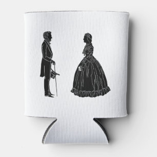 Abraham Lincoln Mary Todd Lincoln Silhouette Dosenkühler