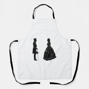 Abraham lincoln mary todd lincoln Silhouette Schürze