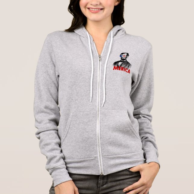 abraham lincoln merica hoodie (Vorderseite)