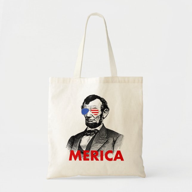 abraham lincoln merica tragetasche (Vorne)
