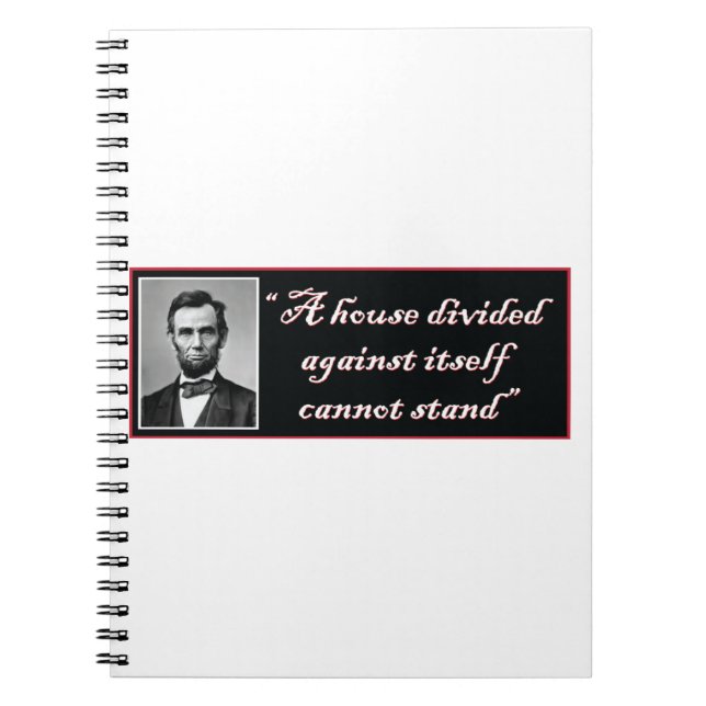 Abraham Lincoln Notizblock (Vorderseite)