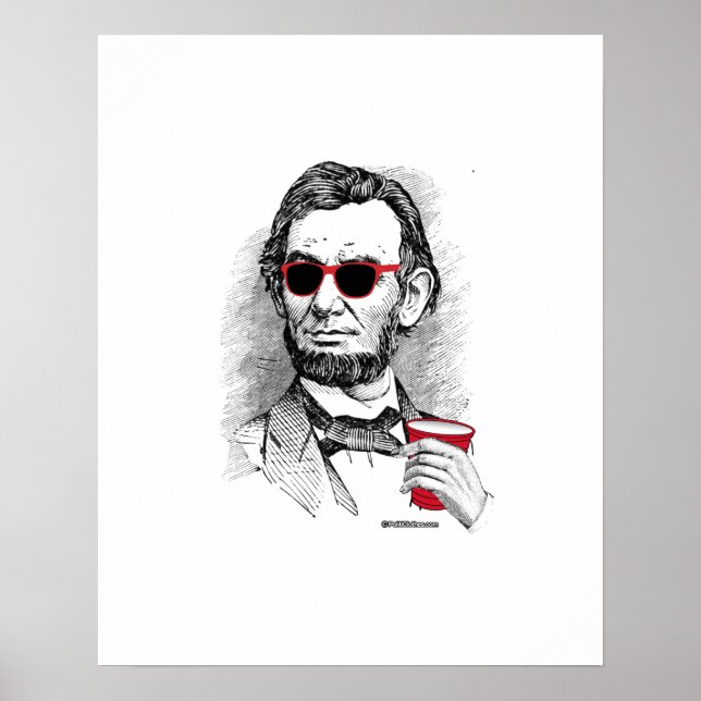 Abraham Lincoln Party Animal Poster (Vorne)