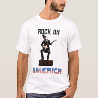 Abraham Lincoln Playiing Guitar T-Shirt