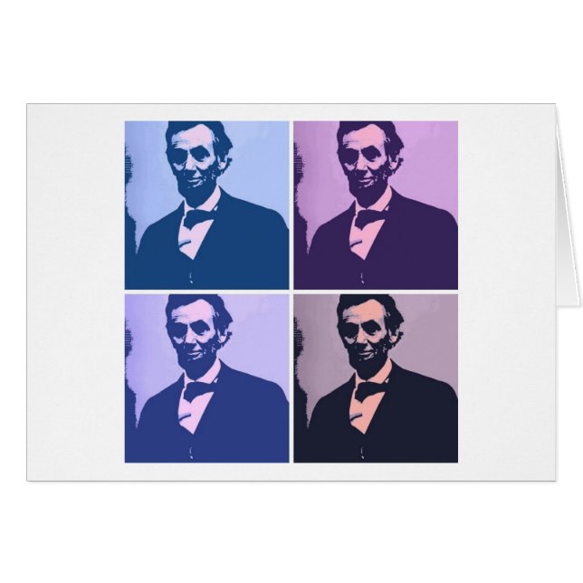 Abraham Lincoln Pop Art (Vorderseite (Horizontal))