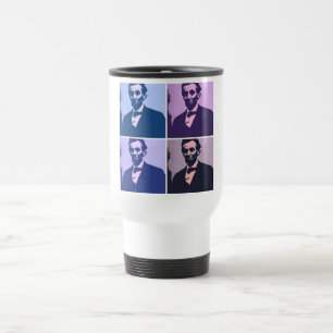 Abraham Lincoln Pop Art Reisebecher