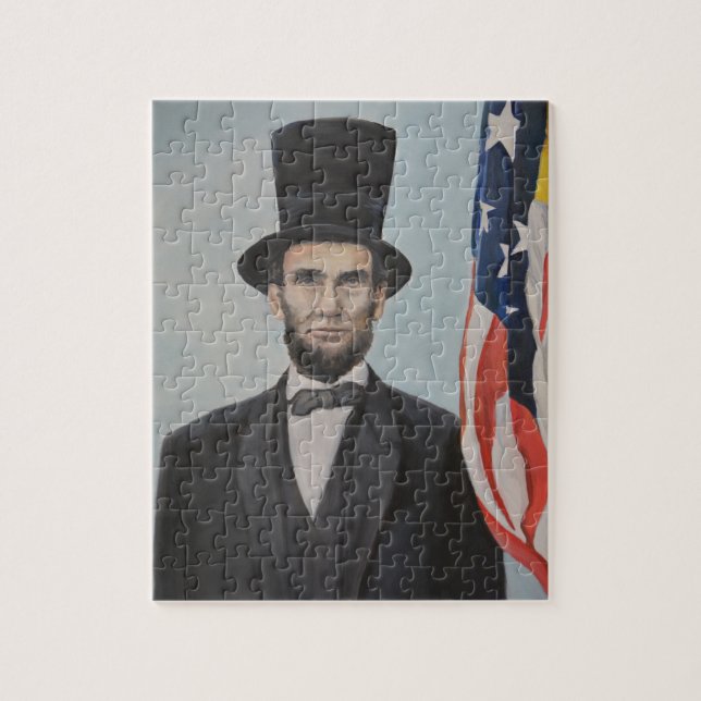 Abraham Lincoln Portrait Art Puzzle (Vertikal)