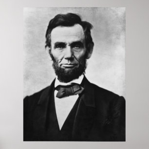 Abraham Lincoln Portrait by Alexander Gardner Poster