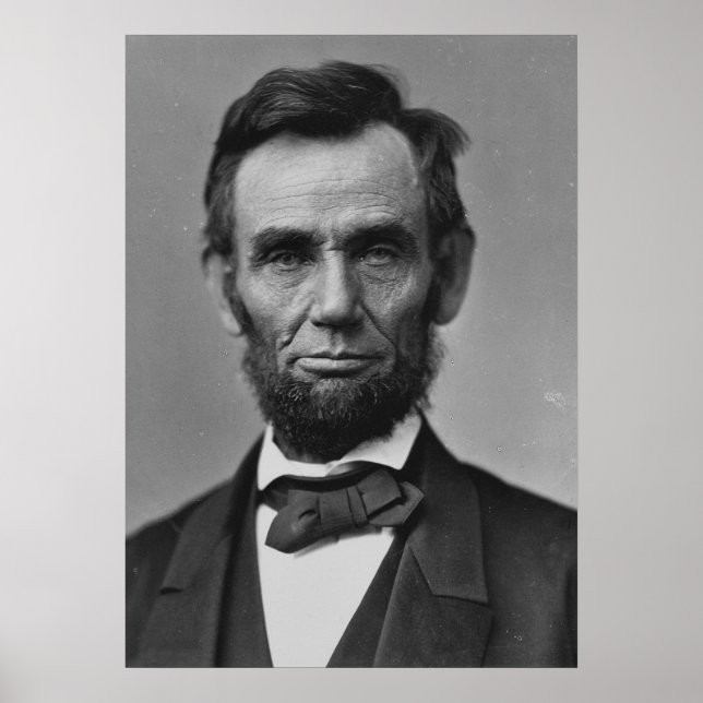 Abraham Lincoln Portrait Poster (Vorne)
