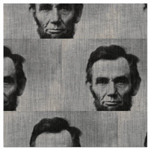 Abraham Lincoln Portrait Stoff