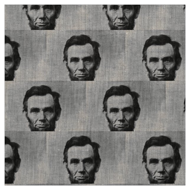 Abraham Lincoln Portrait Stoff (Muster)