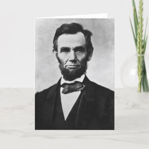 Abraham Lincoln Portrait von Alexander Gardner Karte