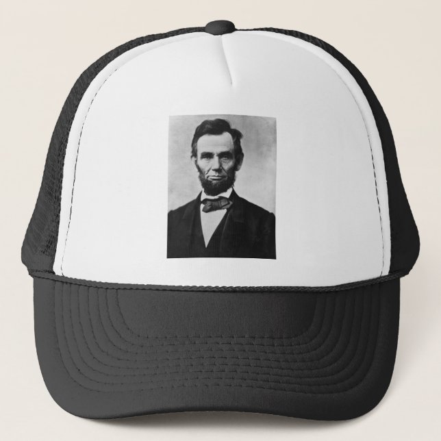 Abraham Lincoln Portrait von Alexander Gardner Truckerkappe (Vorderseite)