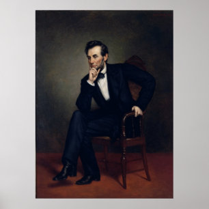 Abraham Lincoln Portrait von George Healy Poster