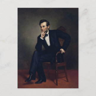 Abraham Lincoln Portrait von George Healy Postkarte