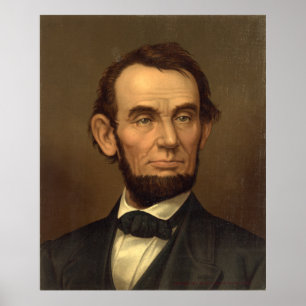 ABRAHAM LINCOLN-Porträt durch Strobridge u. Co Poster
