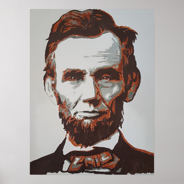 Abraham Lincoln Poster hier ist ein Wärter (Vorne)