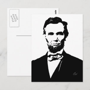 Abraham Lincoln Postkarte