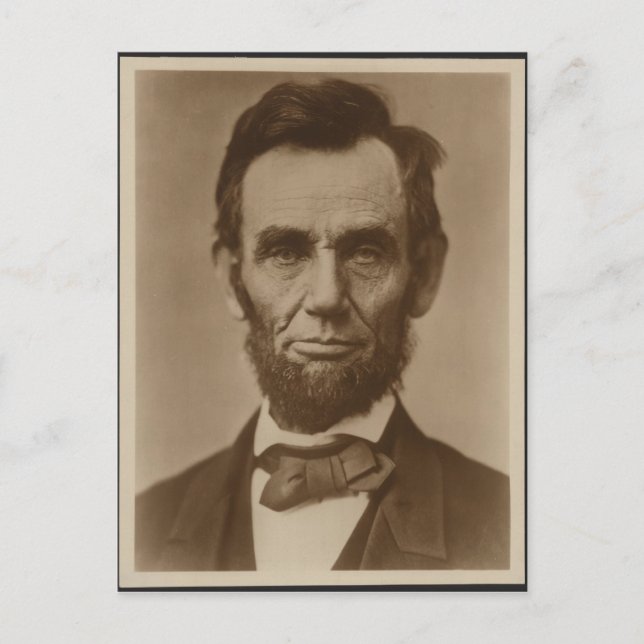 Abraham Lincoln Postkarte (Vorderseite)
