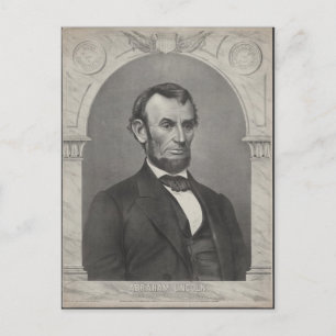 Abraham Lincoln Postkarte