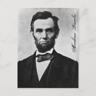 ABRAHAM LINCOLN POSTKARTE