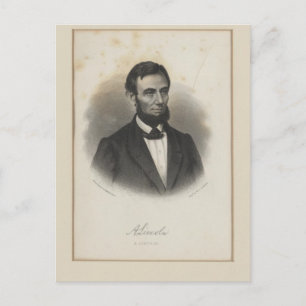 Abraham Lincoln Postkarte
