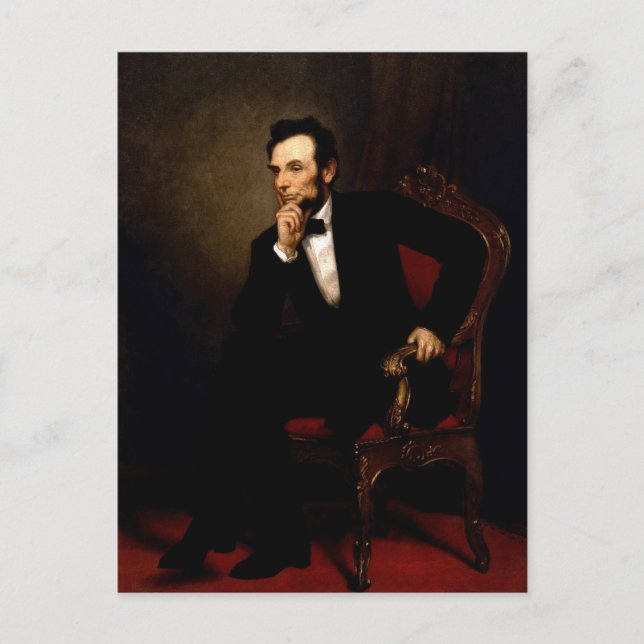 Abraham Lincoln Postkarte (Vorderseite)