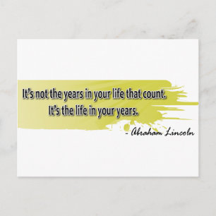 Abraham Lincoln Postkarte