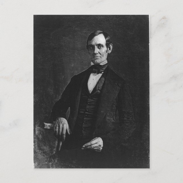 Abraham Lincoln Postkarte (Vorderseite)