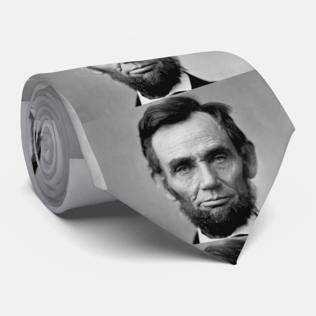 Abraham Lincoln Präsident der Vereinigten Staaten Krawatte (Gerollt)