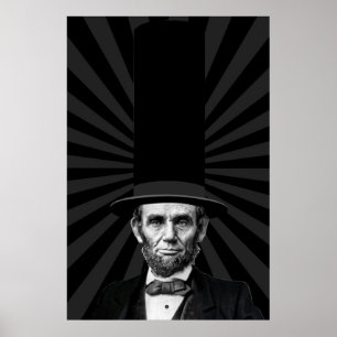 Abraham Lincoln Präsidentieller Modespruch Poster