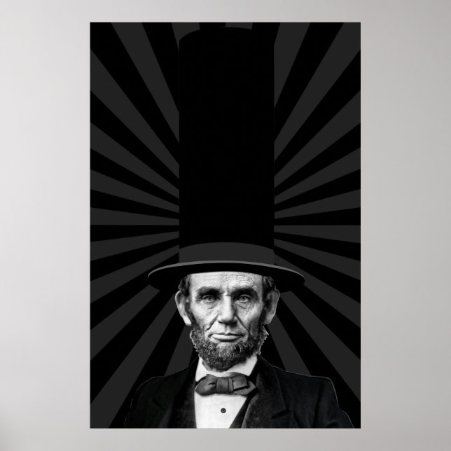 Abraham Lincoln Präsidentieller Modespruch Poster (Vorne)