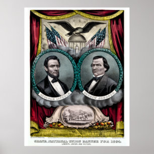 Abraham Lincoln Präsidentschaftskampagne 1864 Poster