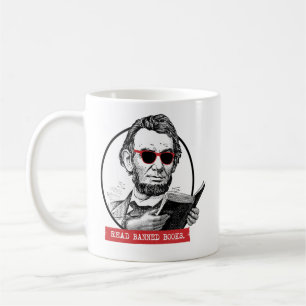 Abraham Lincoln Reads Banned Books Kaffeetasse