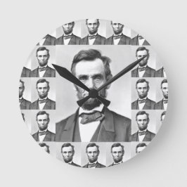 Abraham Lincoln Runde Wanduhr