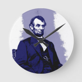 Abraham Lincoln Runde Wanduhr