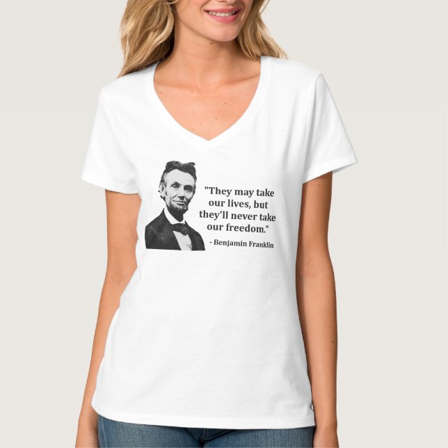 Abraham Lincoln-Schleppangel-Zitat T-Shirt (Vorderseite)