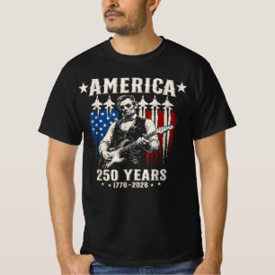 Abraham Lincoln spielt Gitarre 250. Jubiläum 4 T-Shirt