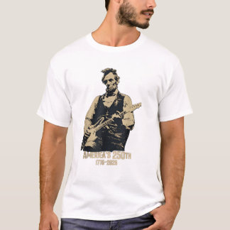 Abraham Lincoln spielt Gitarre 4. Juli 250.  T-Shirt