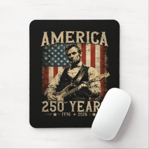 Abraham Lincoln spielt Gitarre 4. Juli Mousepad