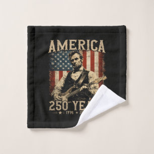 Abraham Lincoln spielt Gitarre 4. Juli Waschlappen
