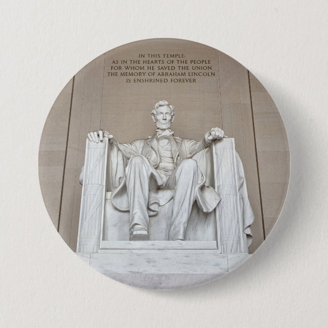 Abraham Lincoln Statue Button (Vorderseite)