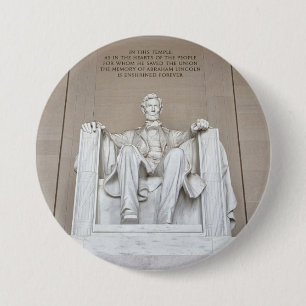 Abraham Lincoln Statue Button