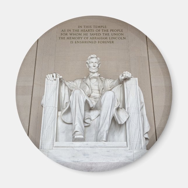 Abraham Lincoln Statue Magnet (Vorne)