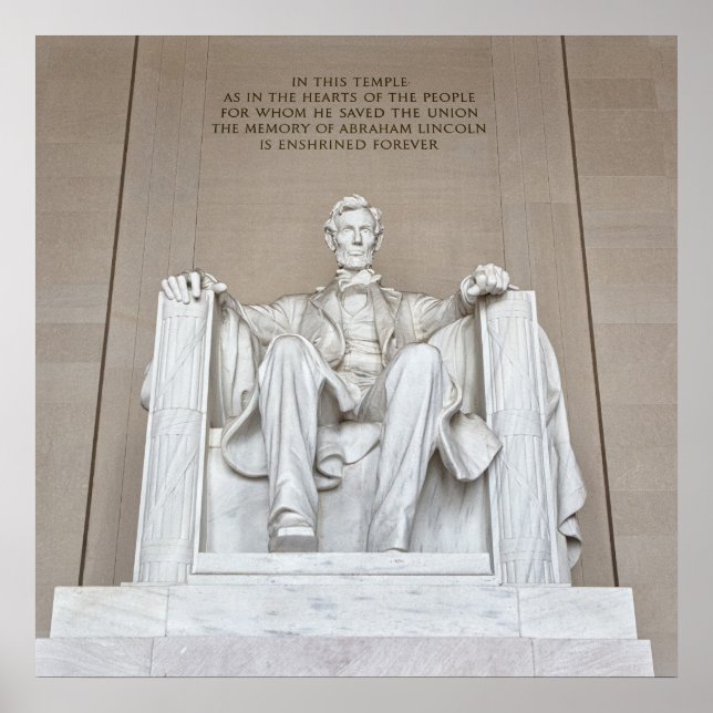 Abraham Lincoln Statue Poster (Vorne)
