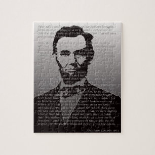 Abraham Lincoln u. Gettysburg-Adressen-Puzzlespiel Puzzle