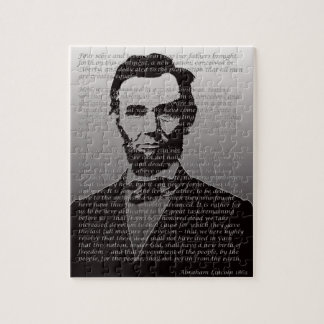 Abraham Lincoln u. Gettysburg-Adressen-Puzzlespiel Puzzle