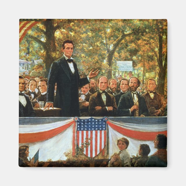 Abraham Lincoln und Stephen A. Douglas Magnet (Vorne)