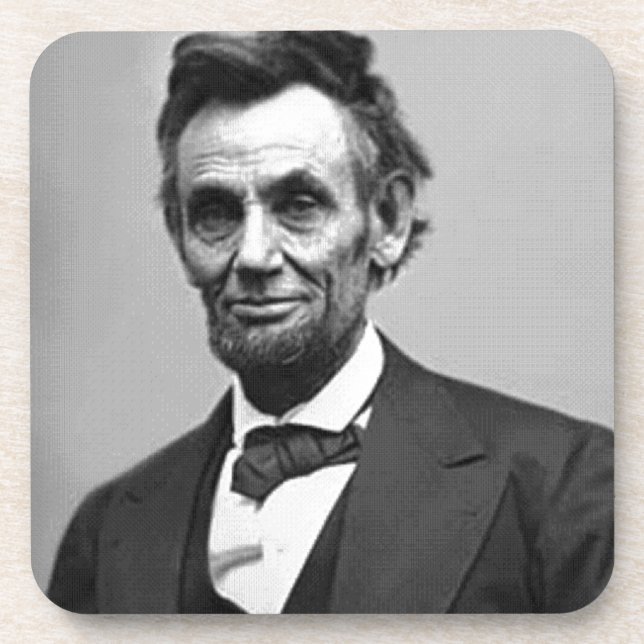 Abraham Lincoln Untersetzer (Vorderseite)