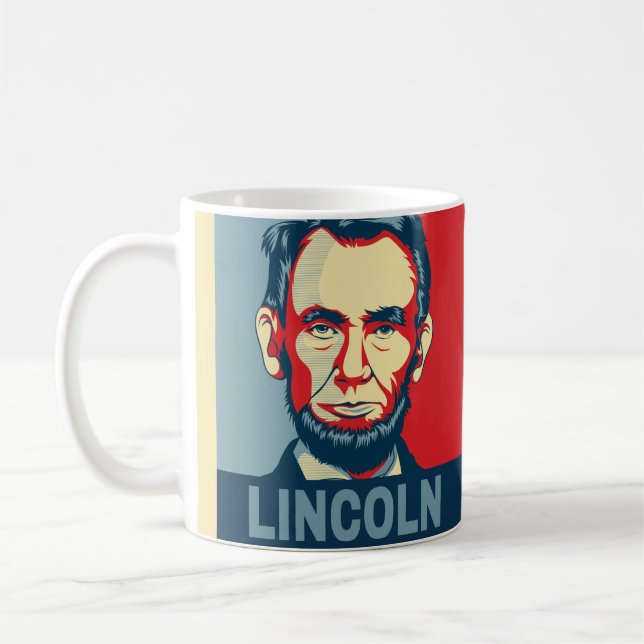Abraham Lincoln US Präsident Hope Style Kaffeetasse (Links)